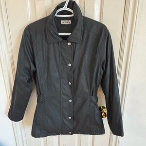 vintage 1990s costa blanca waxy black jacket * accepting offers